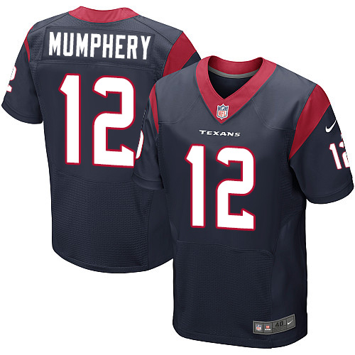 Men's Elite Keith Mumphery Nike Jersey Navy Blue Home - #12 NFL Houston Texans